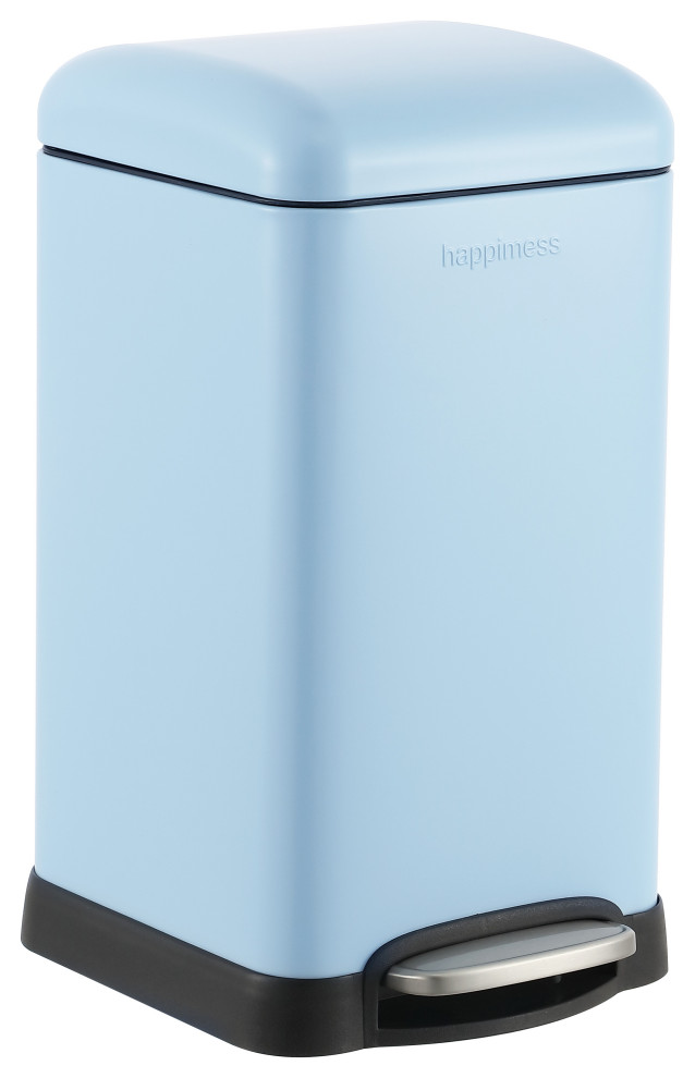 Betty Retro Mini 3.2-Gallon Step-Open Trash Can - Contemporary - Trash ...