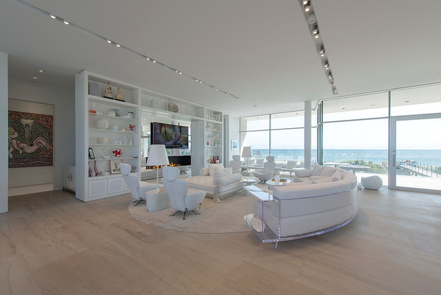 Dune Road, Quogue moderne-salon