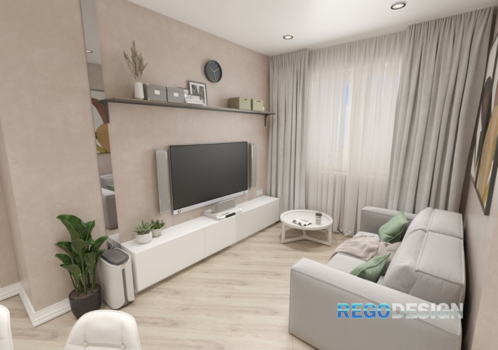 №45 ДИЗАЙН-ПРОЕКТ КВАРТИРЫ В ЖК ПУШКИНСКИЙ 50 КВ.М.