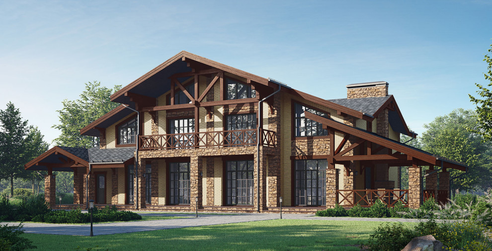 Проект дома в стиле шале