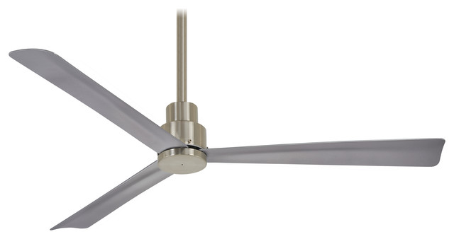 Minka Aire Simple Brushed Nickel 52 Outdoor Ceiling Fan Minka Aire Simple Brushed Nickel 52