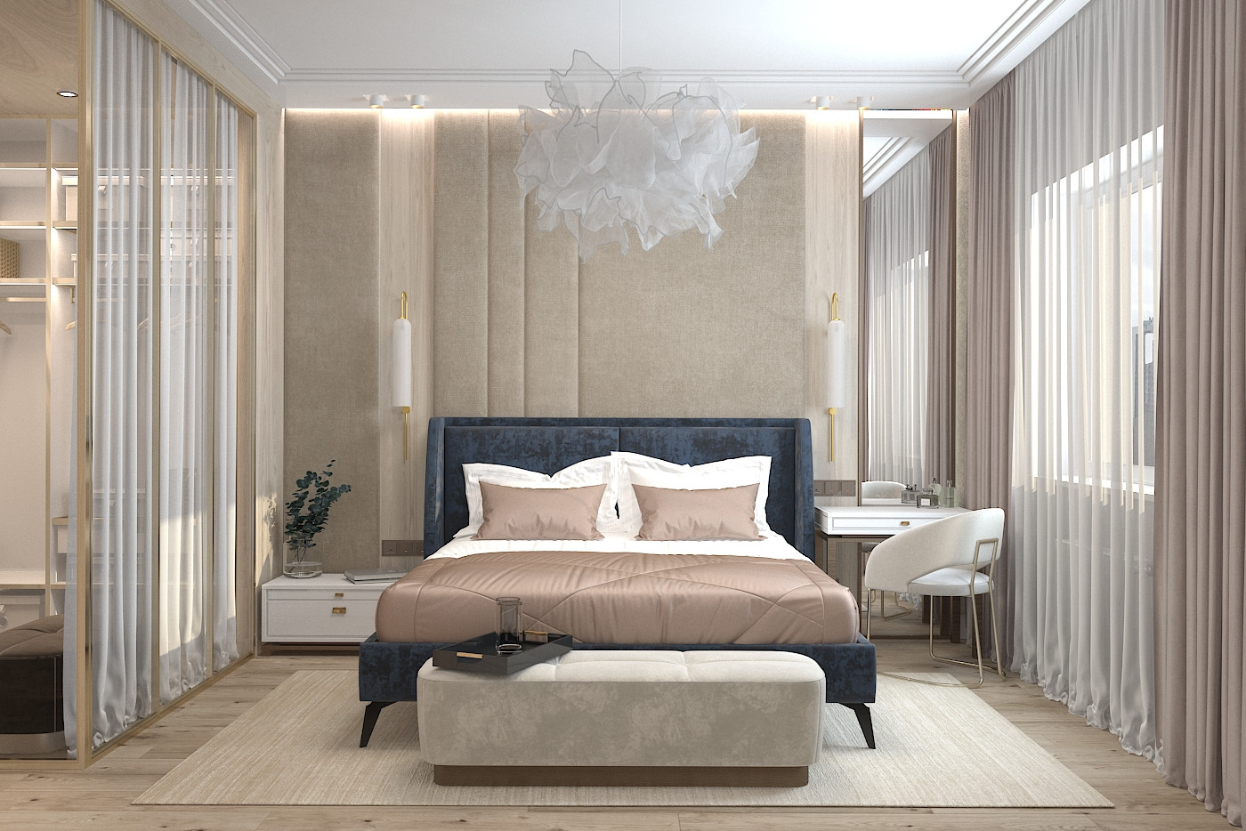 Спальня+ванная