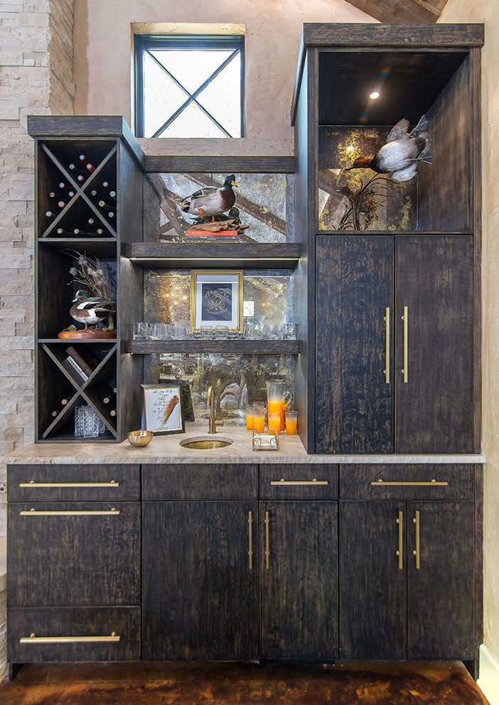 Inspiration for a large country wine cellar in Other with diamond bins.