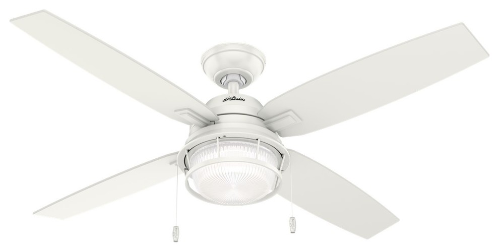 Hunter 52" Ocala Ceiling Fan with LED Light 59240 Fresh White