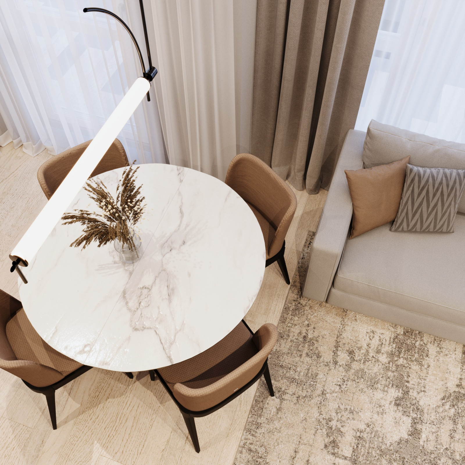 Дизайн интерьера таунхауса