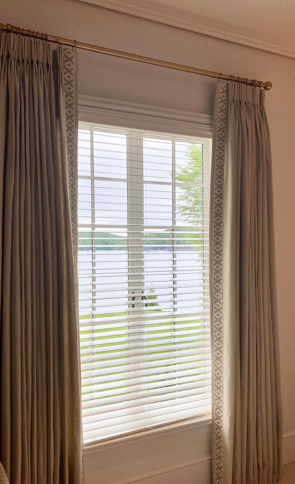 Custom drapery with tape