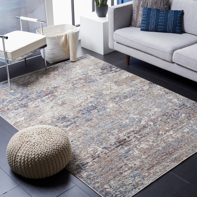 Safavieh Limitee Lim781B Organic and Abstract Rug, Beige and Beige, 8'0