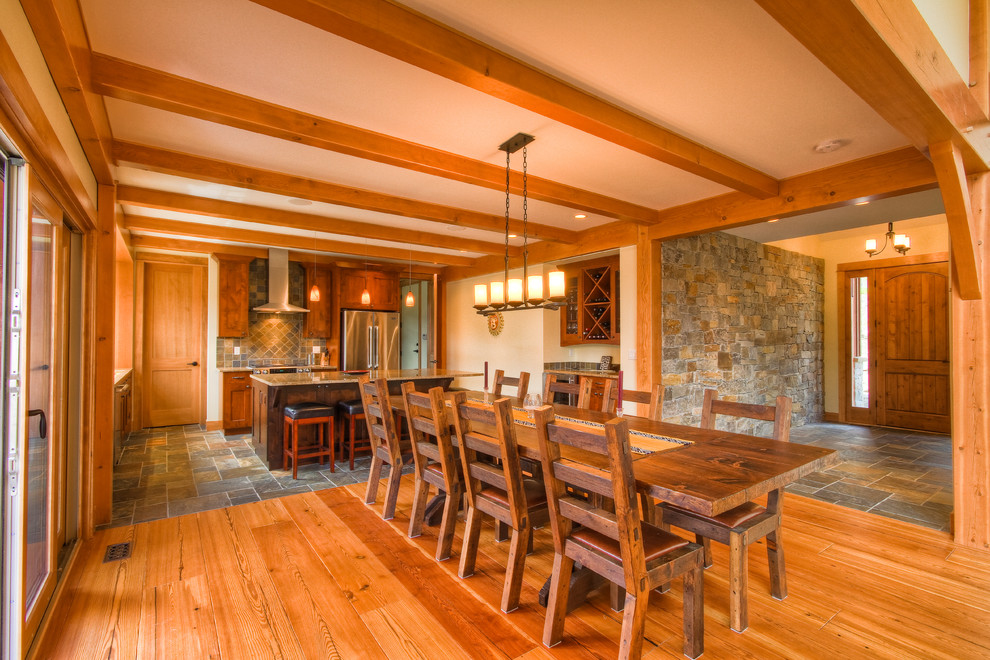Mountain Ski Home Traditional Dining Room Vancouver by Kettle