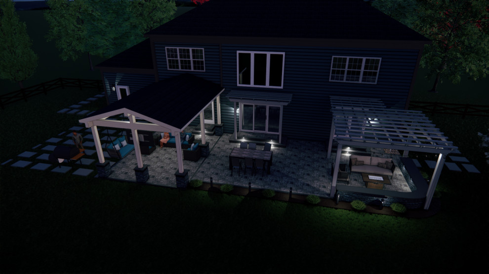 Fairfax Station Outdoor Living 3D Design Rendering Service