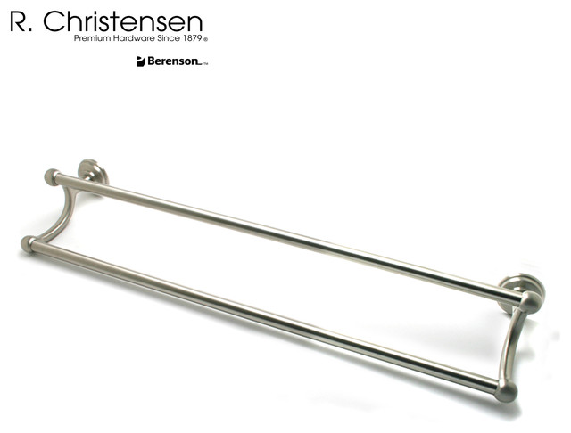 2122US15 Brushed Nickel Double Towel Bar by R. Christensen