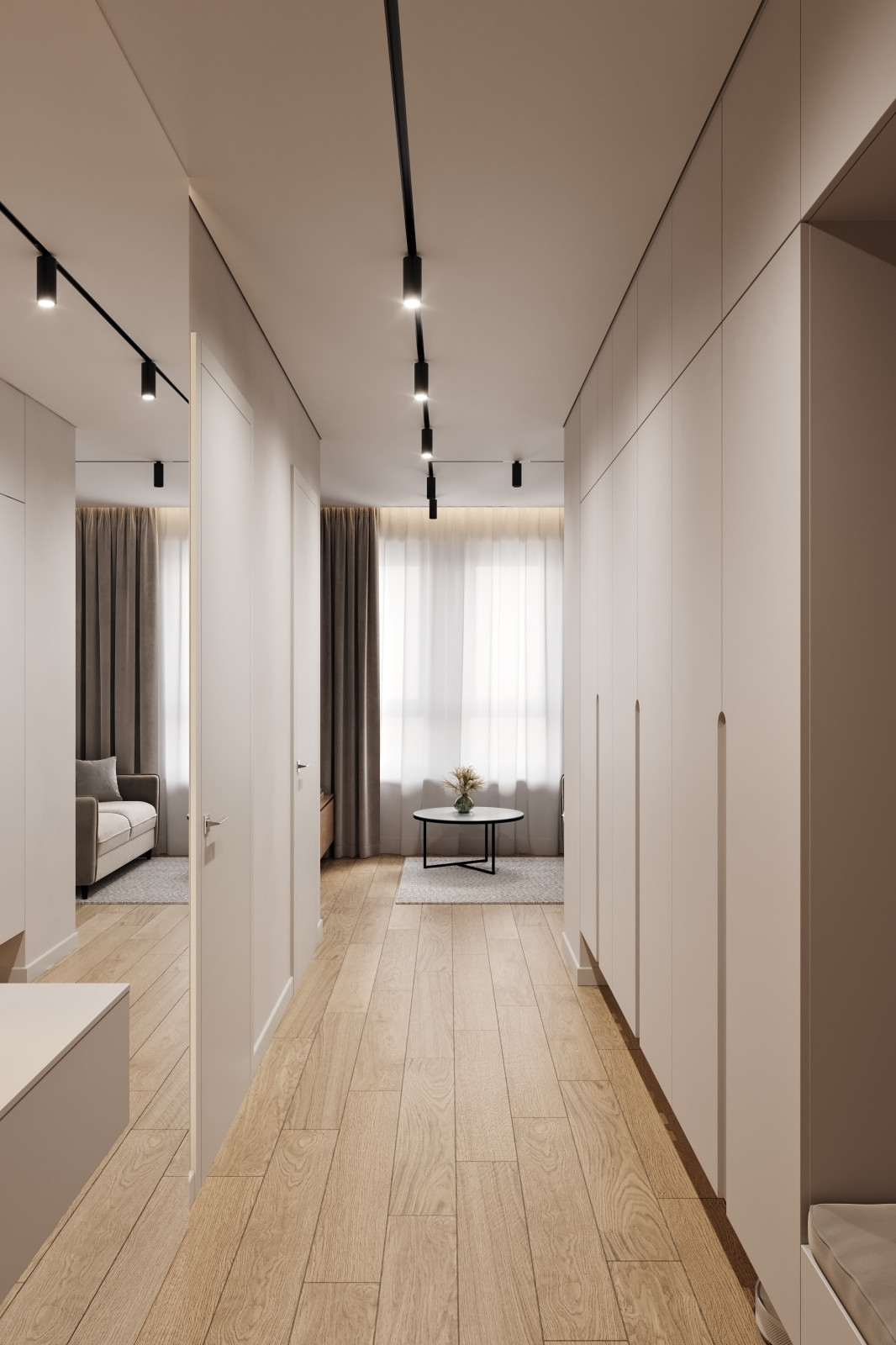 Дизайн интерьера квартиры в современном стиле в ЖК Селигер Сити, Москва