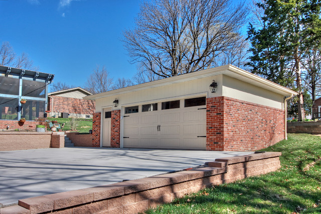 Lower Level Conversion contemporary-garage