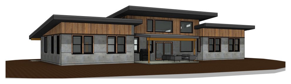 Minimalist home design photo in Seattle
