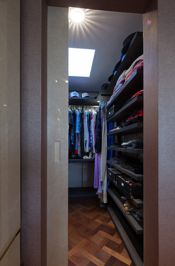 Traditional storage and wardrobe in London.