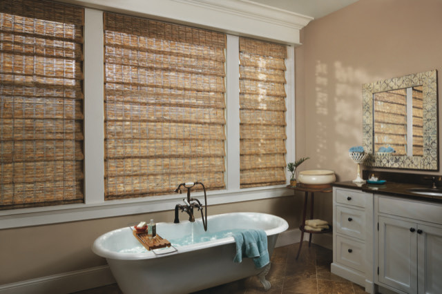 Inspiration for a transitional bathroom remodel in Miami