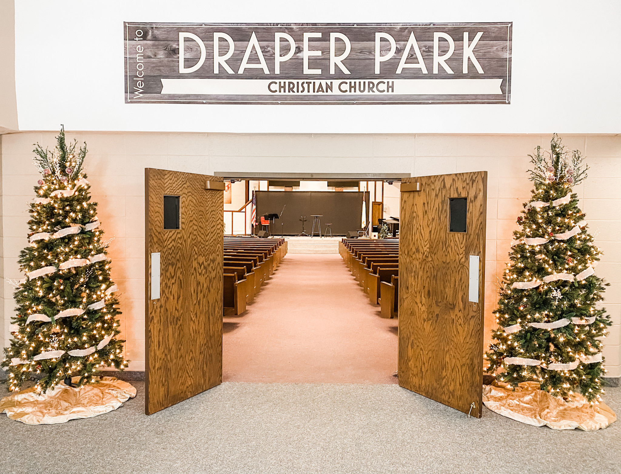 Draper Park Church Christmas Trees