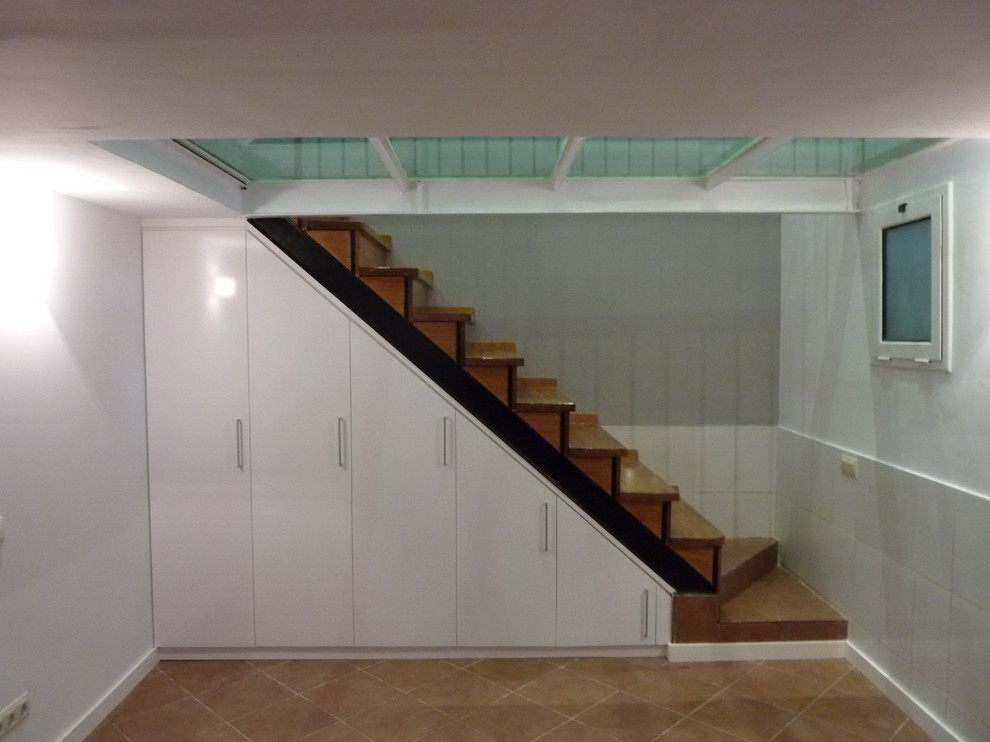 Aménagement d'un petit escalier classique.