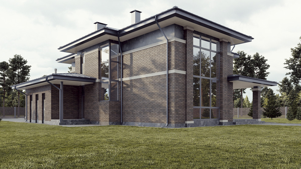 Современный дом в стиле Райта