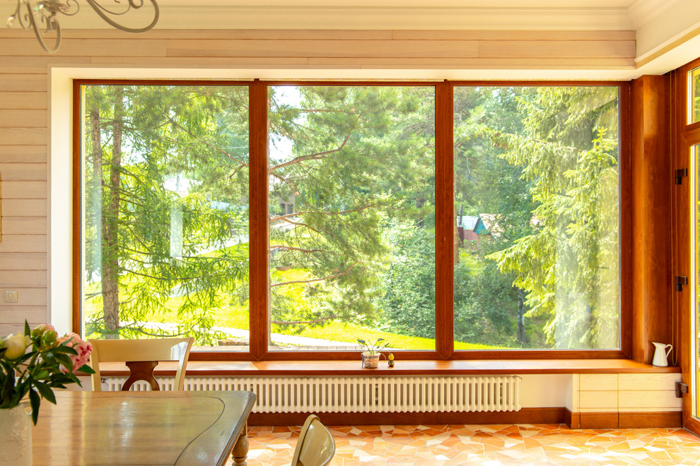 Рулонные шторы в гостинной