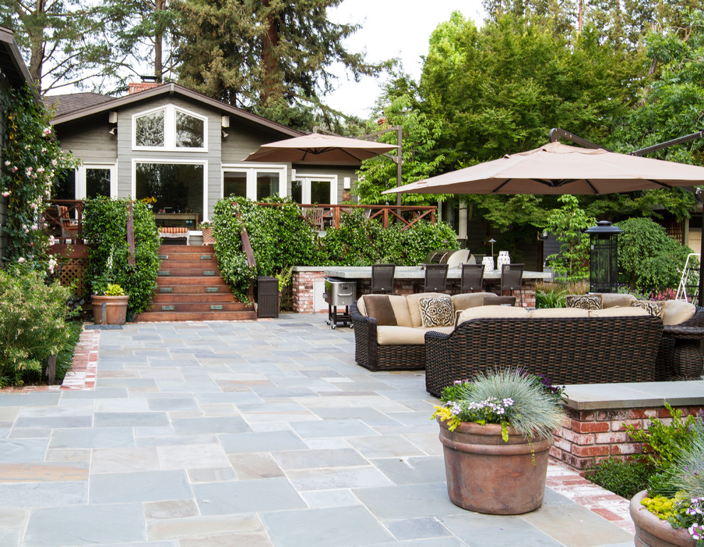 This is an example of a traditional patio in San Francisco.