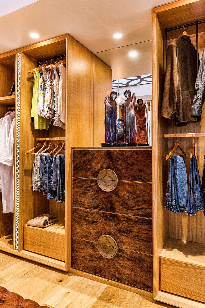 Contemporary storage and wardrobe in Los Angeles.