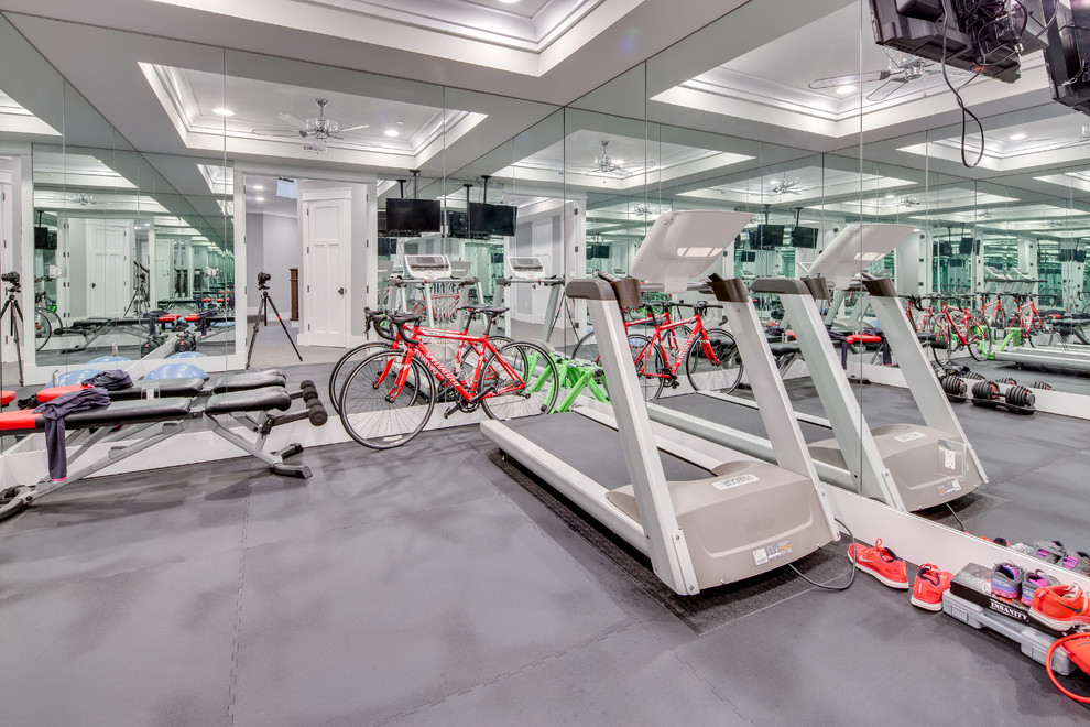 This is an example of a small transitional multipurpose gym in DC Metro.