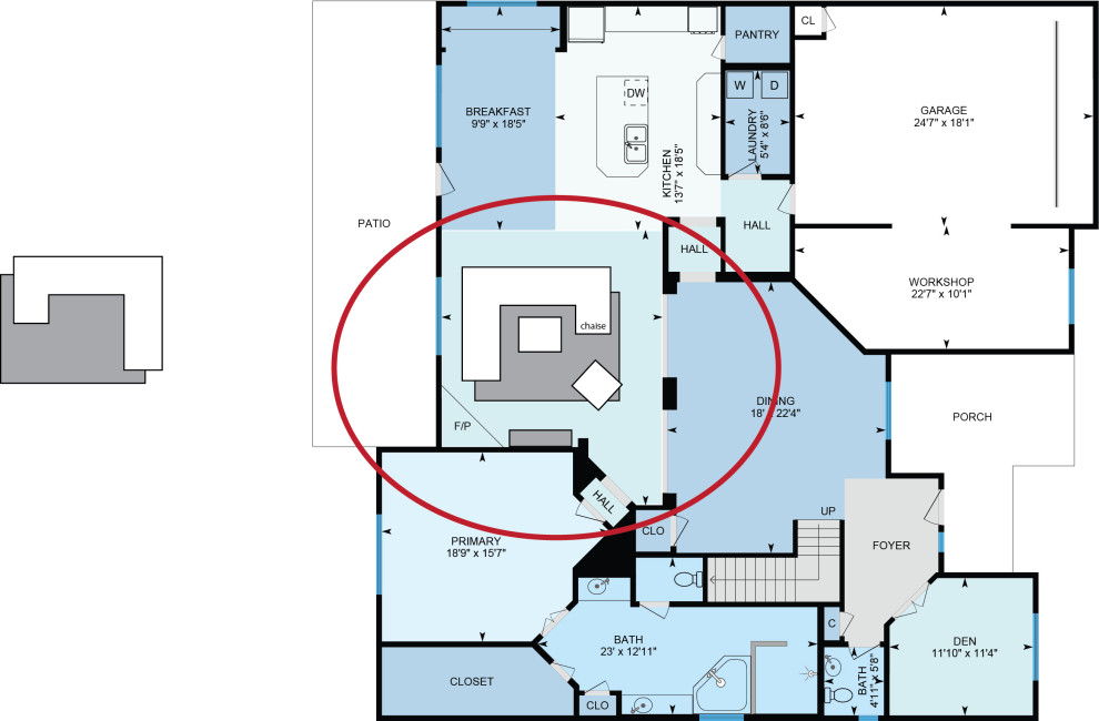 Living room layout help: left or right arm facing? | Houzz Forum