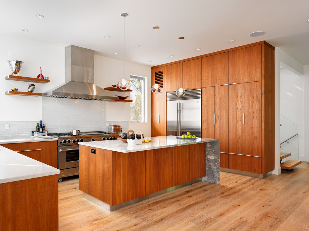 Modern Teak Kitchen - Modern - Kitchen - Vancouver - by South Shore ...