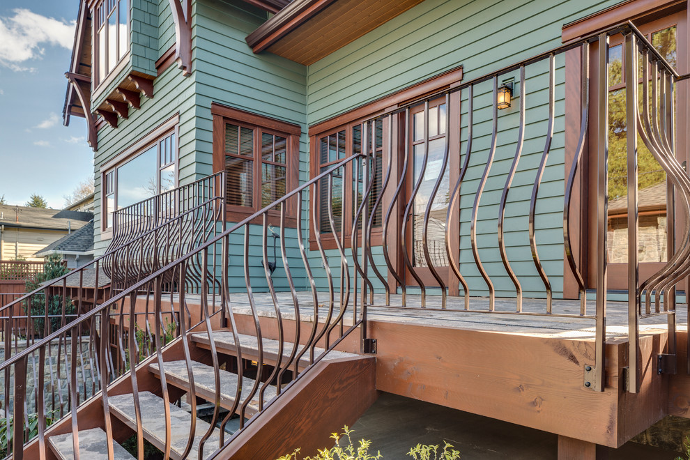 Custom Craftsman Style Home Back Porch Craftsman Porch