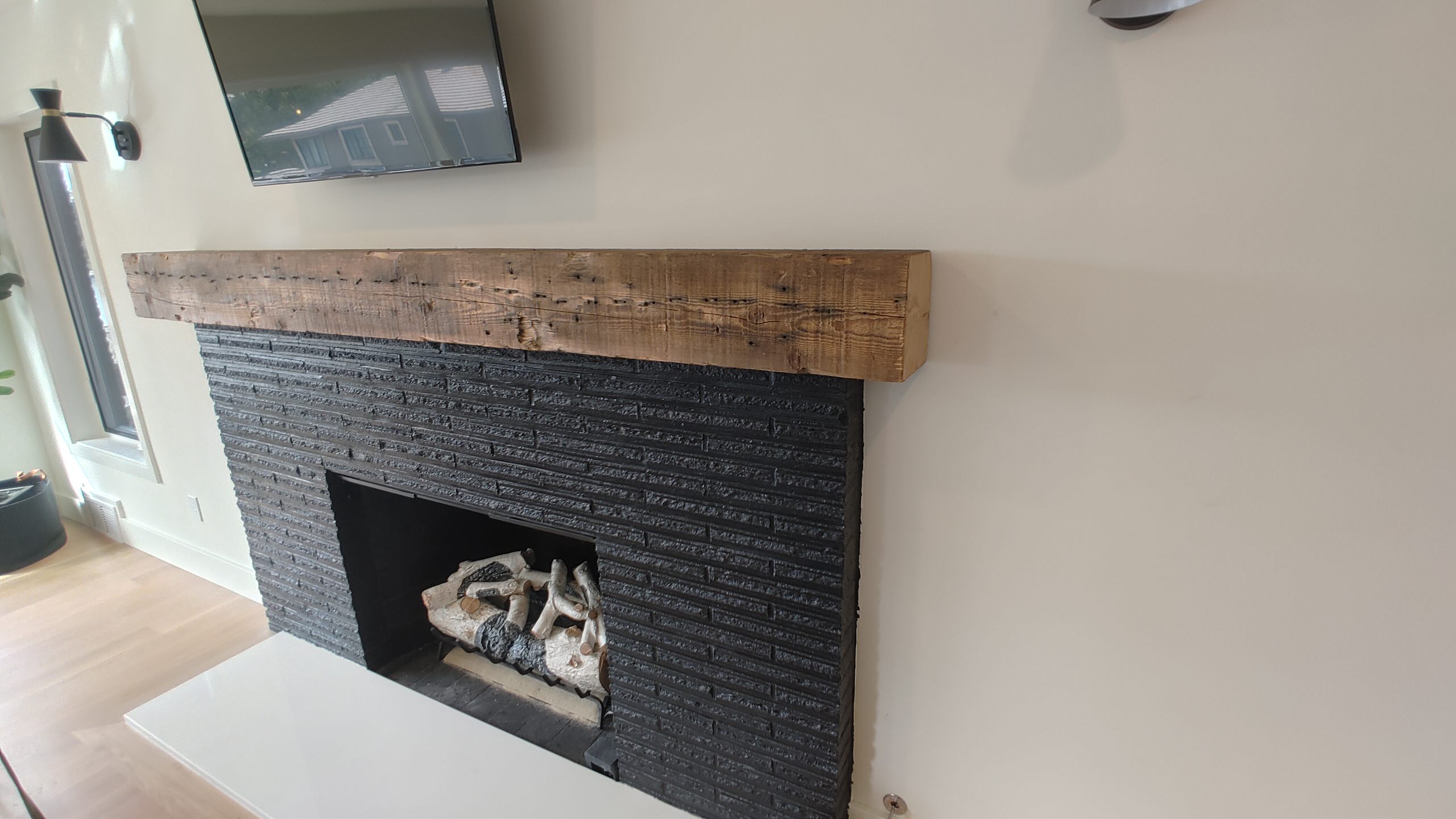 Custom Reclaim Fireplace Mantel