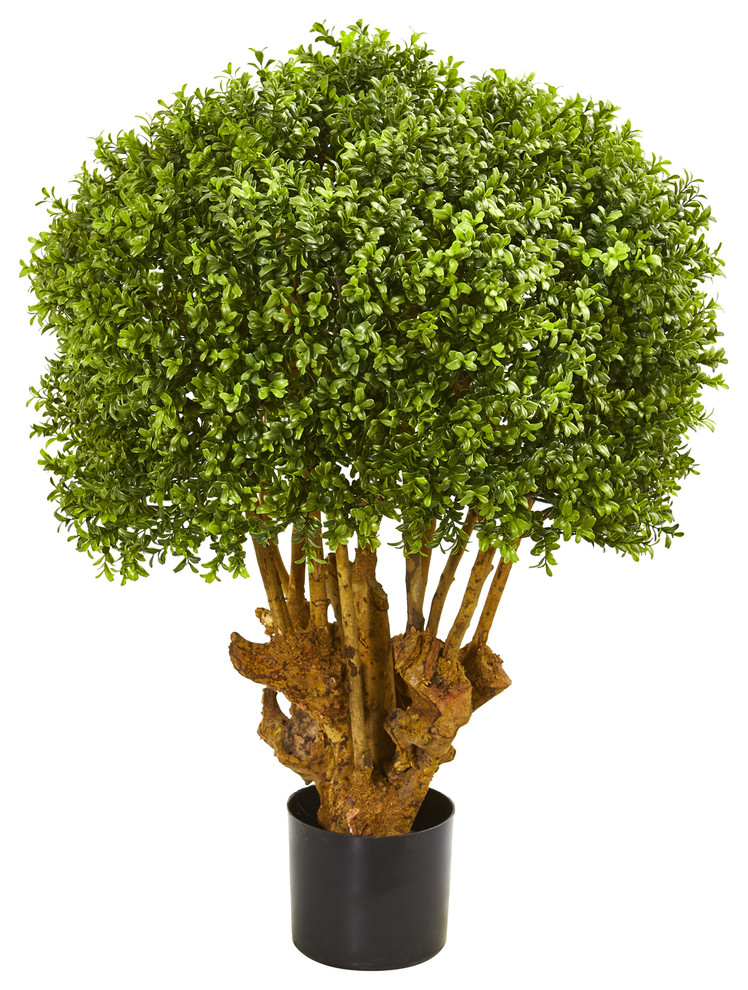 Nearly Natural 3' Boxwood Artificial Topiary Tree Transitional