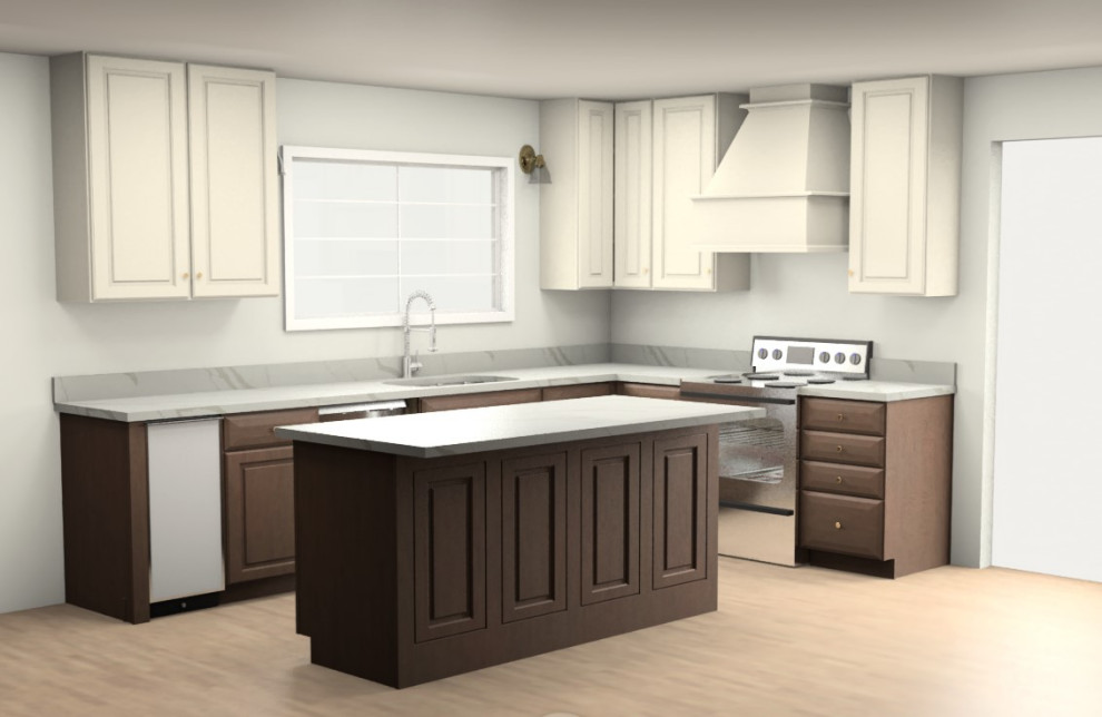 Inspiration for a transitional home design remodel in St Louis