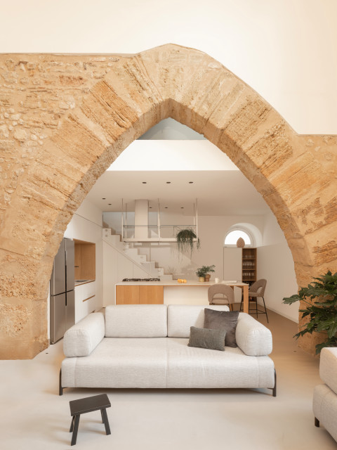 Loft in Centro Storico contemporary-vardagsrum
