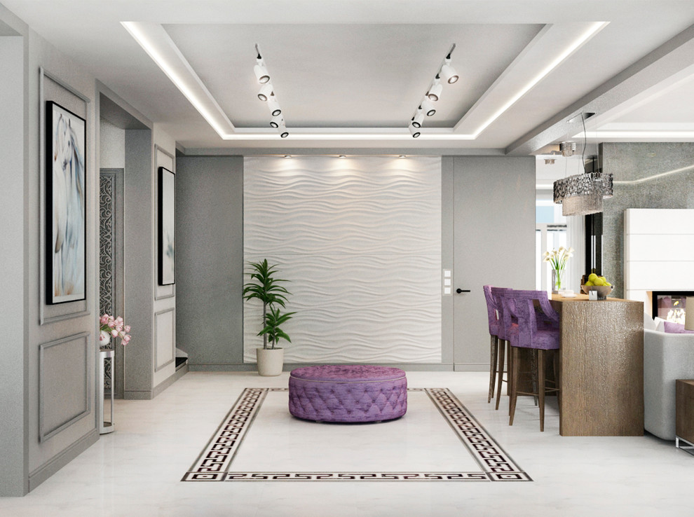 Интерьер гостиной для загородного дома