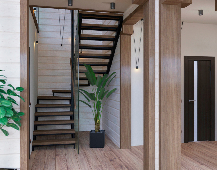 ПРОЕКТ ИНТЕРЬЕРА ДОМА НА ЧЕРНОЙ РЕЧКЕ во Владивостоке)