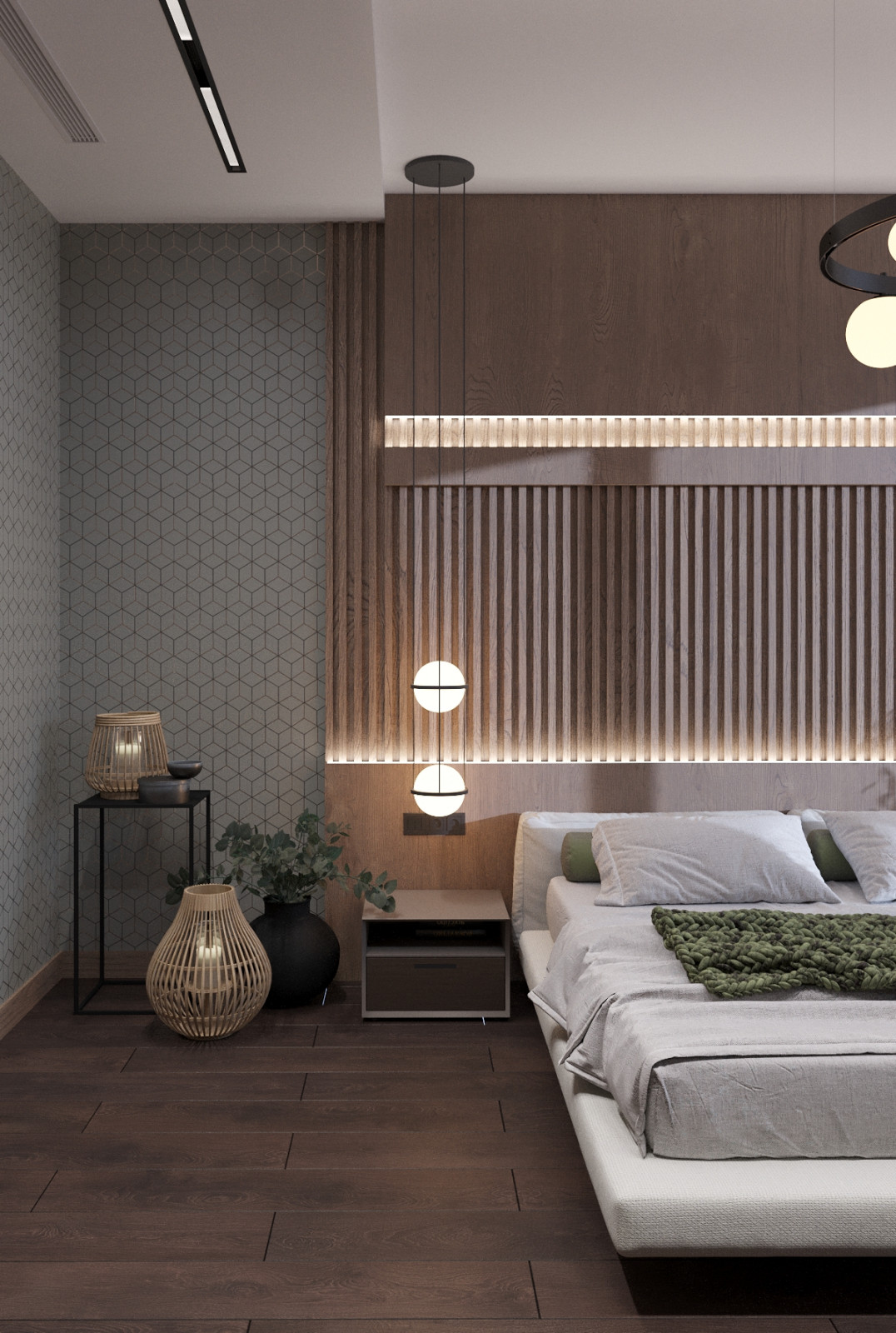 Интерьер двухэтажного загородного дома