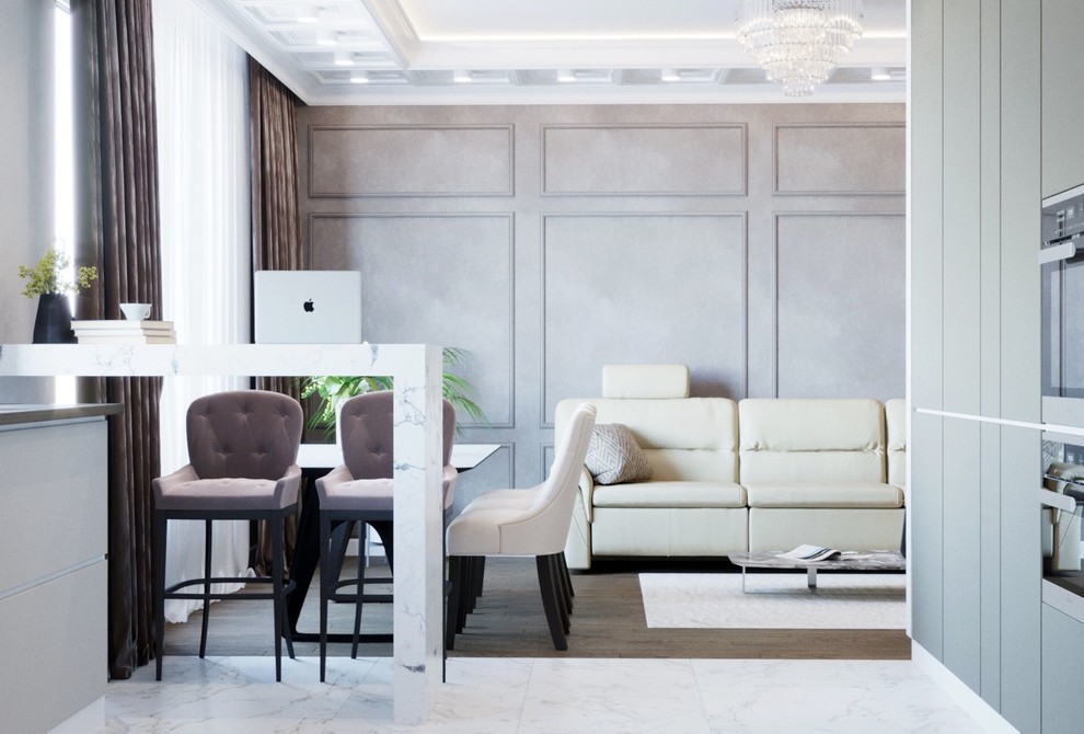 Дизайн интерьера в ЖК "Солнечный олимп", Воронеж