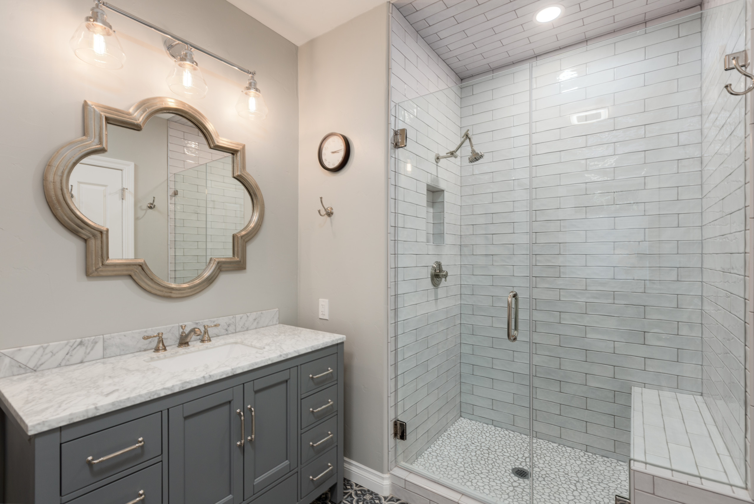 Master and guest bathrooms