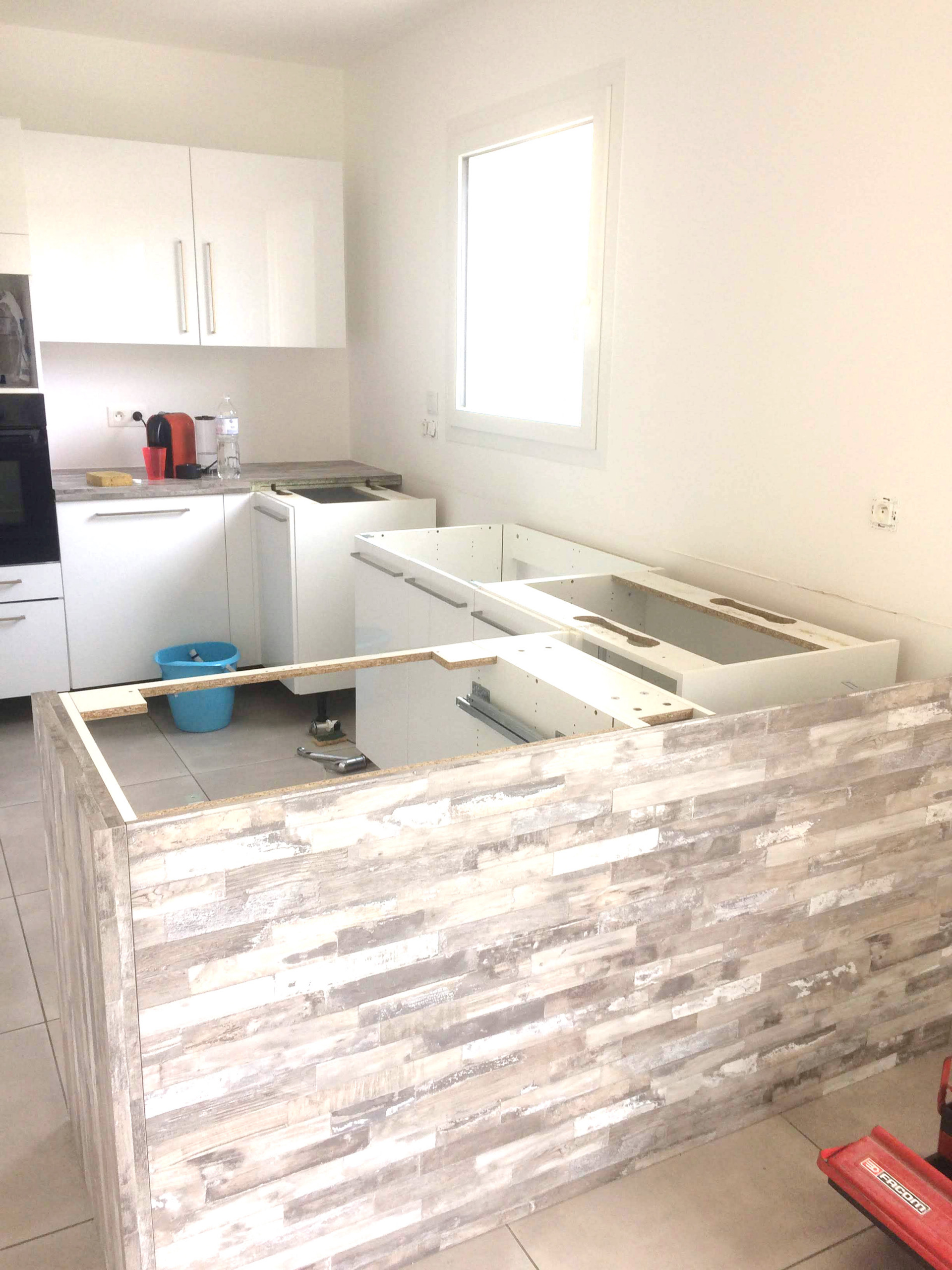 CUISINE: agencement d'une verrière: rénovation de l'existant