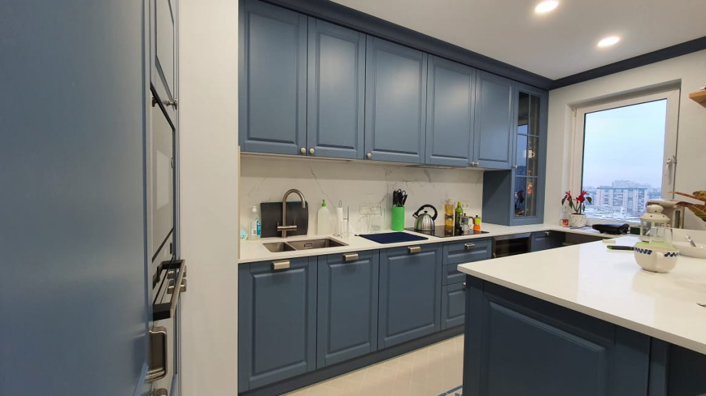 Соременная классика в серо-голубых тонах