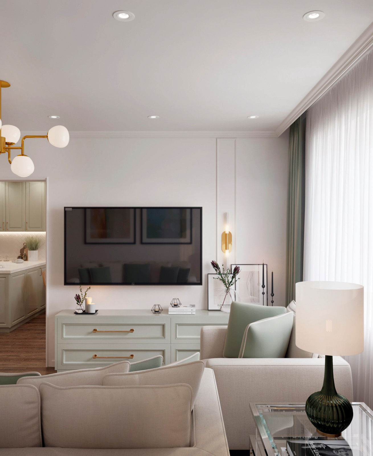 3-х комнатная квартира для молодой семьи 80кв.м.