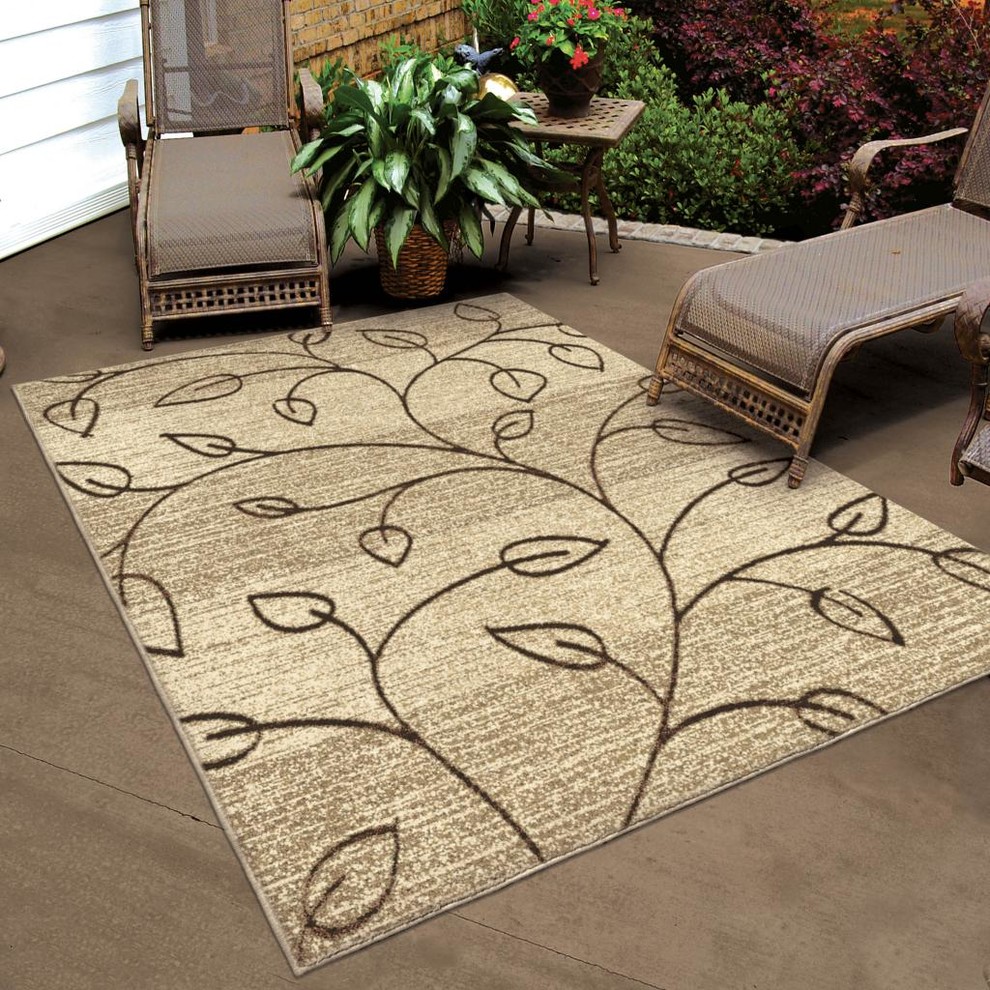 Orian Indooroutdoor Four Seasons Kingwood Area Rug Driftwood Contemporary Outdoor Rugs