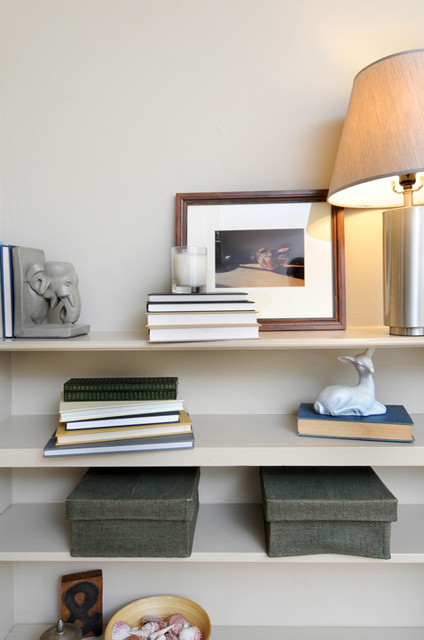 Built-in Shelves traditional-living-room