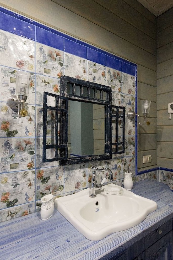 Проект деревянного дома из клееного бруса в стиле прованс