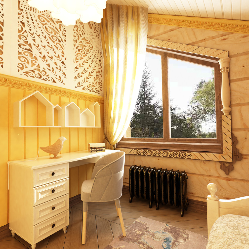 Интерьер загородного дома в стиле русско-европейское кантри