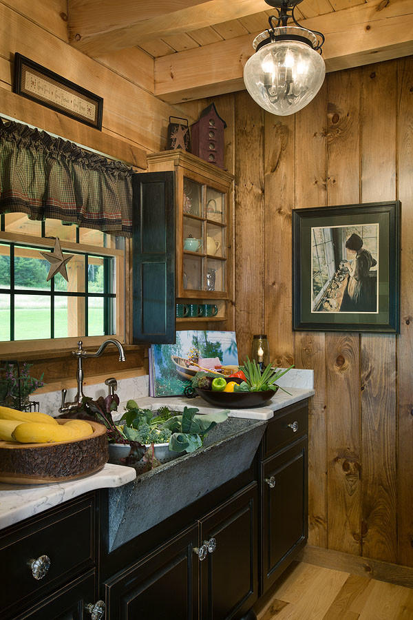 Photo of a country kitchen in Burlington.