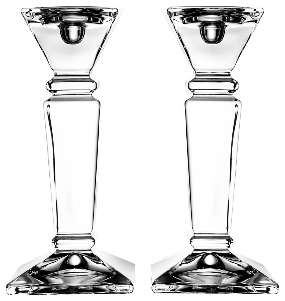 Majestic Crystal Set of 2 Candle Holders