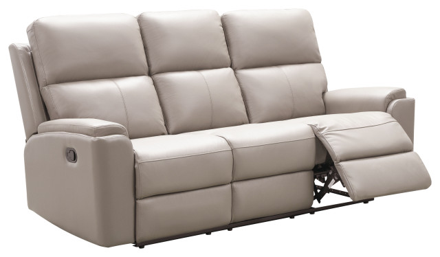 Jasper Top Grain Leather Reclining Sofa Contemporary Sofas By Abbyson Living Houzz Jasper Top Grain Leather Reclining Sofa, Abbyson Living Grey Leather Sofa