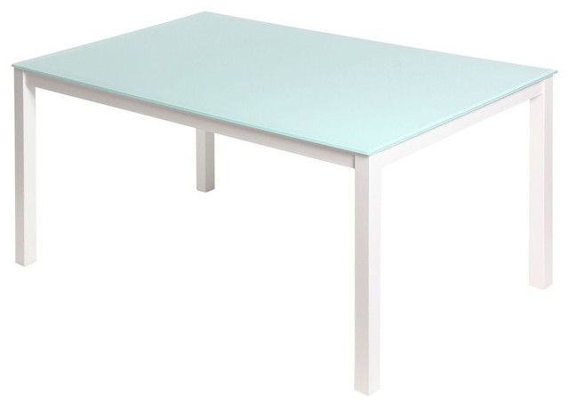 59 Classic White Office Desk Tempered Glass Top Contemporary 59 Classic White Office Desk Tempered