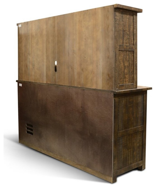 Sunny Designs Homestead 80 Transitional Wood Gorgeous Bar Unit In